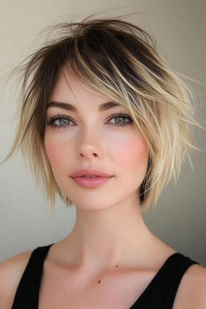 Choppy layers create texture in bob.