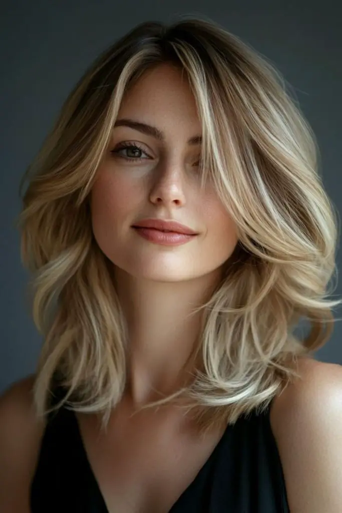 "Casual textured waves with effortless style."