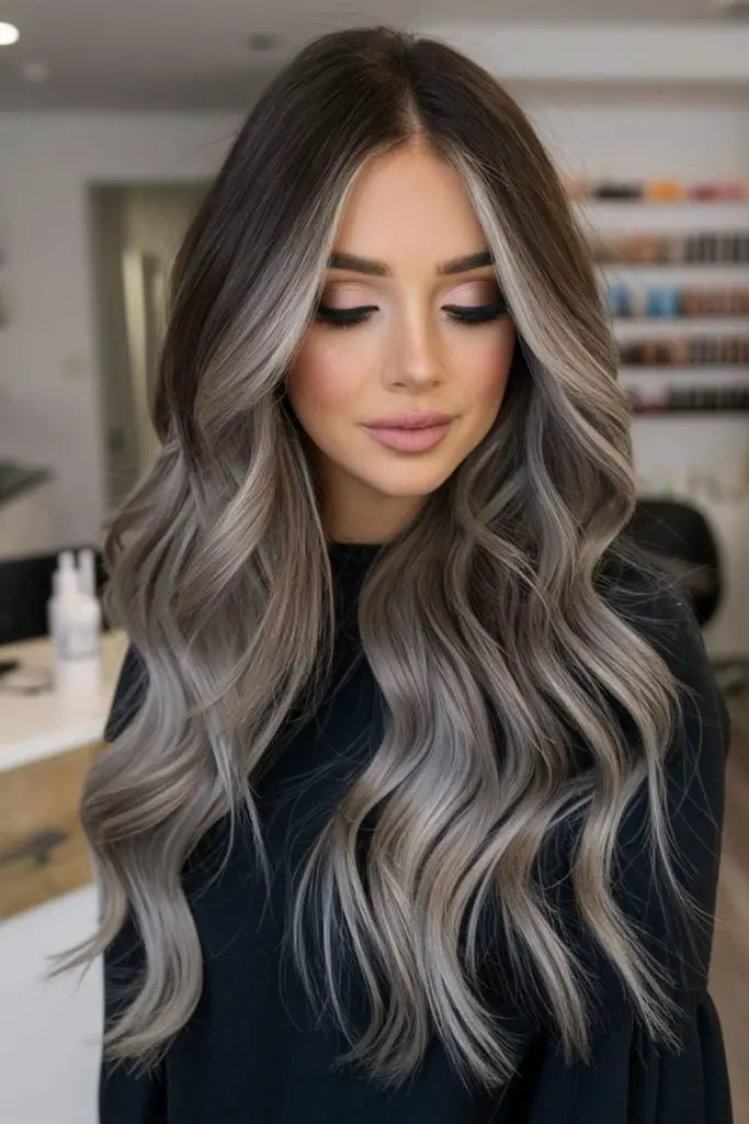 Smooth honey and ash gradient blend.