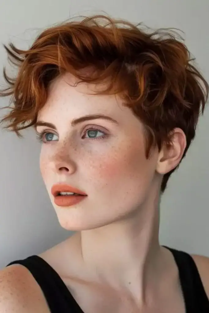 Soft feathered layers with airy texture.