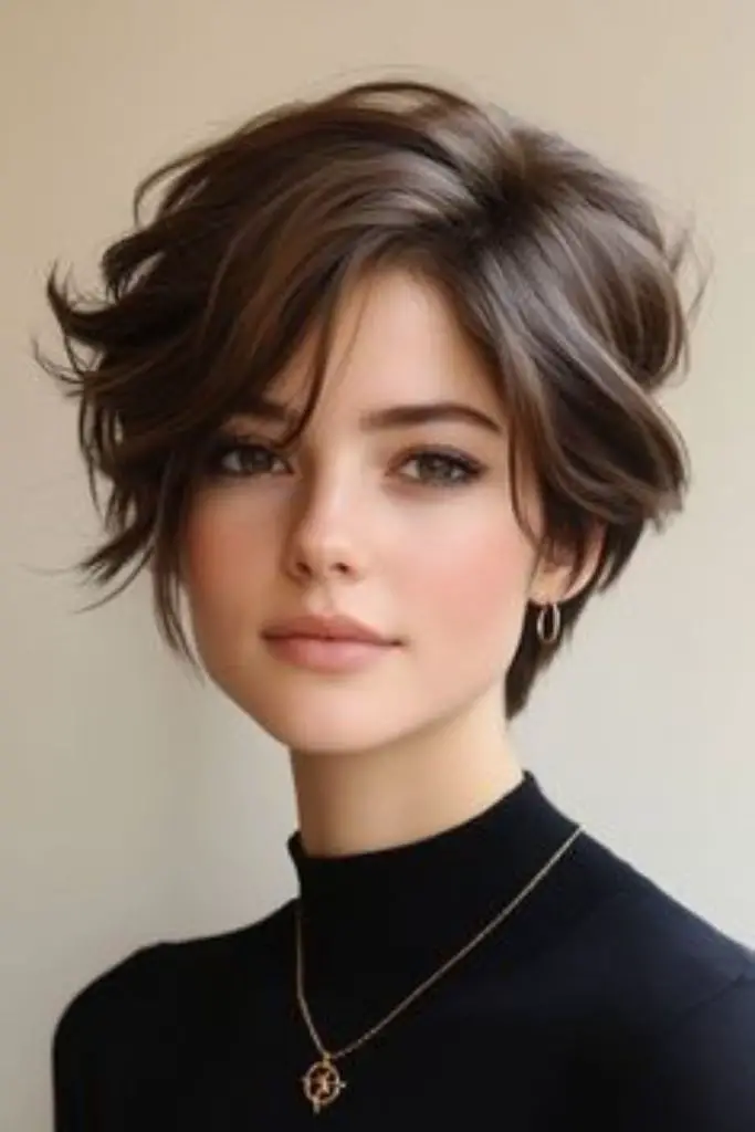 Airy layered bob with soft movement.