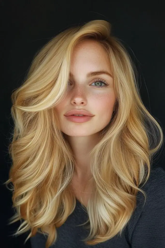 Warm golden waves with sunkissed brightness.
