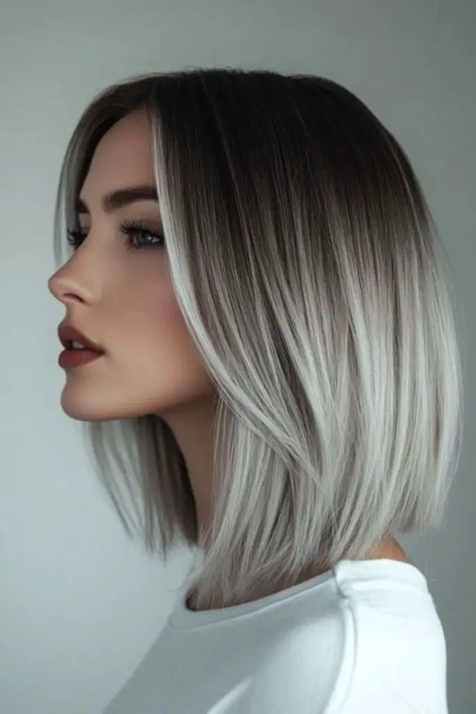 Smoky ash-blonde melt for soft blending.