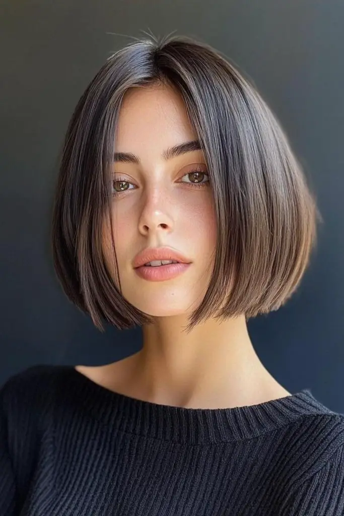 Straight bob with a polished finish.
