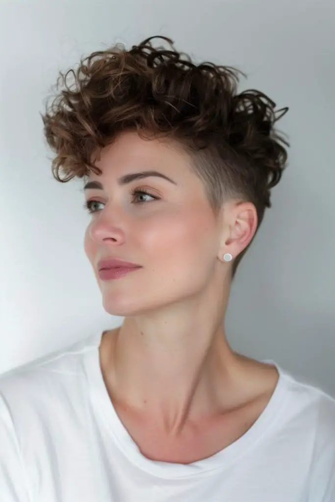 Loose wavy pixie cut with soft layers