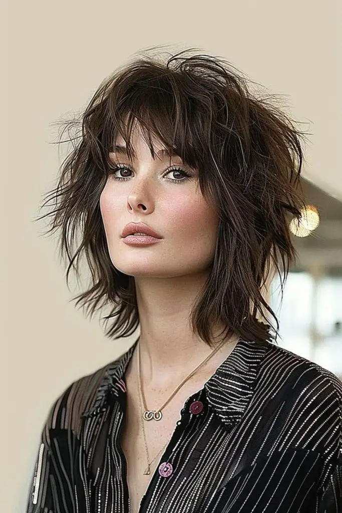 Sharp, choppy layers for bold texture.