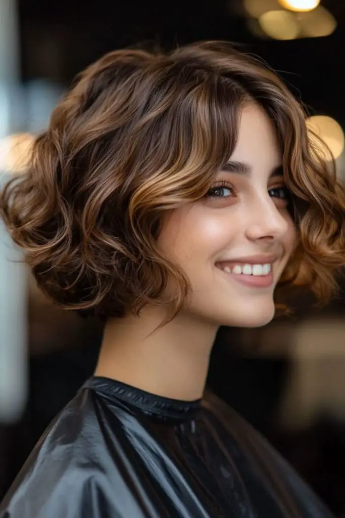 Vintage-inspired bob with sculpted waves.