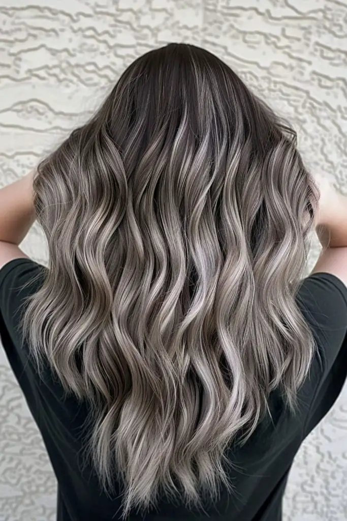 Deep gray with soft ash highlights.