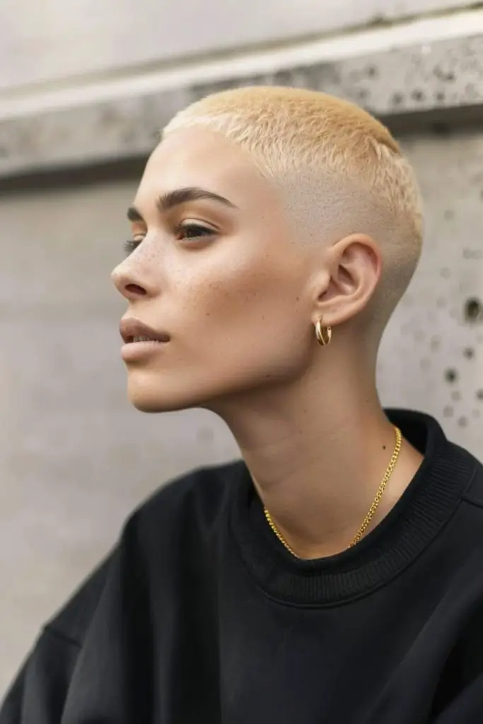 Golden fade with beige base.