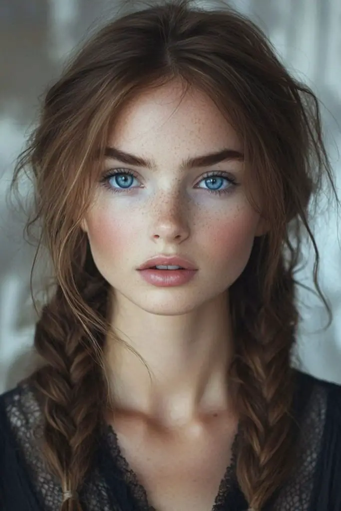 Dark elegant lunar eclipse fishtail braid.