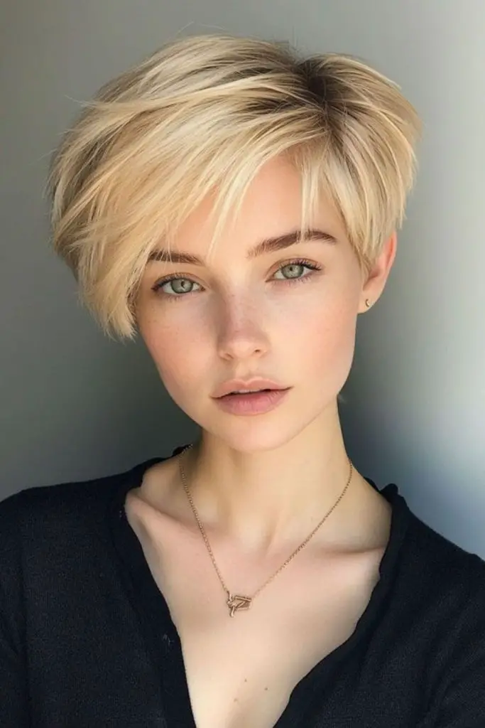 Lunar layered cut with honey tones