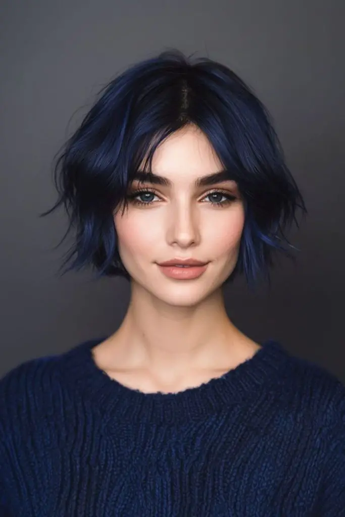 Short shag with flicked-out layers