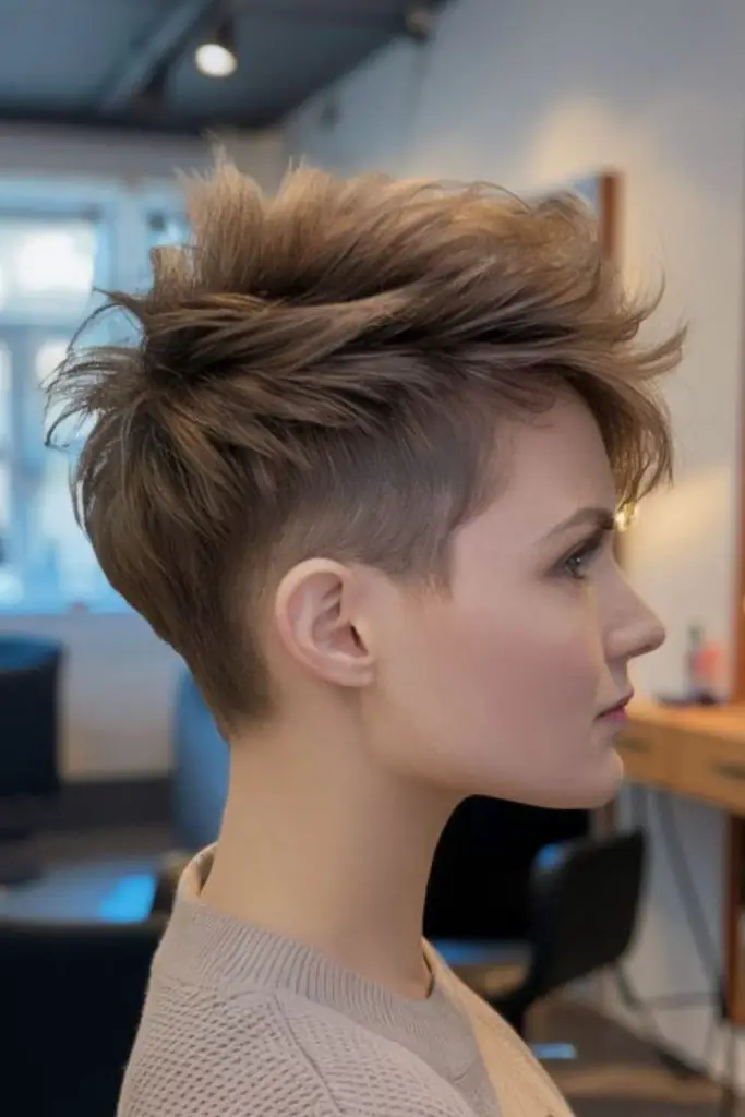 Short textured hawk with fierce edges.