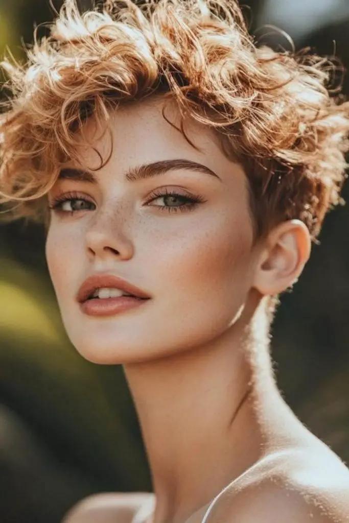 Tiny curls, crisp volume, sculpted definition.