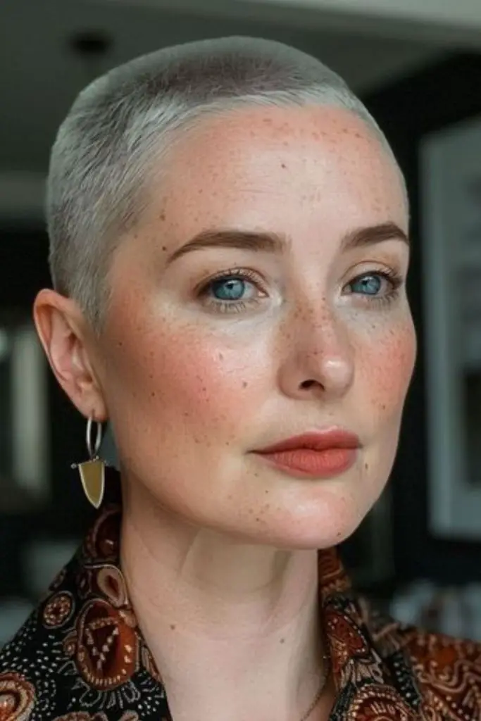 Brown buzz with grey undertones