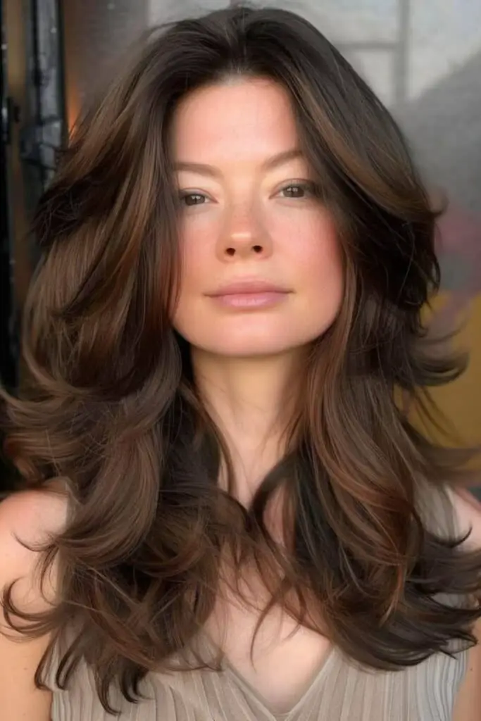 Layered crown with crashing soft texture.