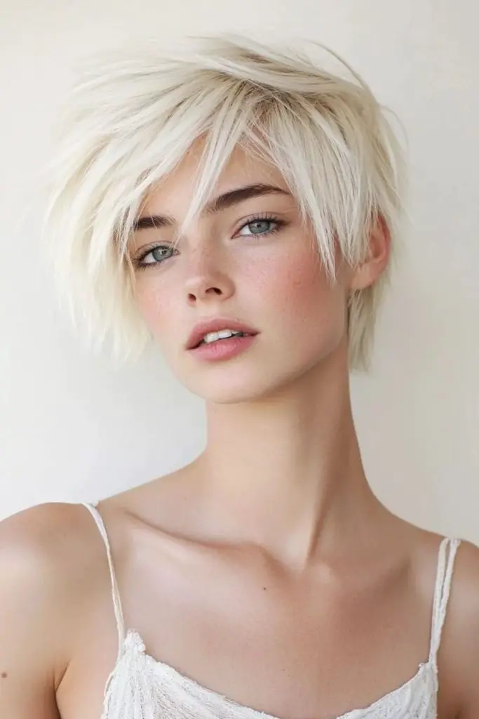 Delicate short cut with fine layers