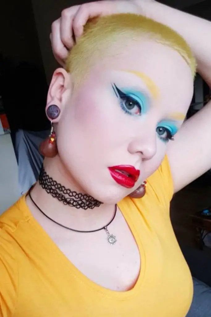 Golden yellow buzz with fire energy.