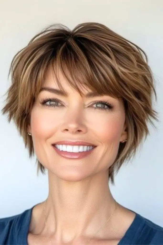 Breezeway Fringe Cut tousled shaggy short fringe cut