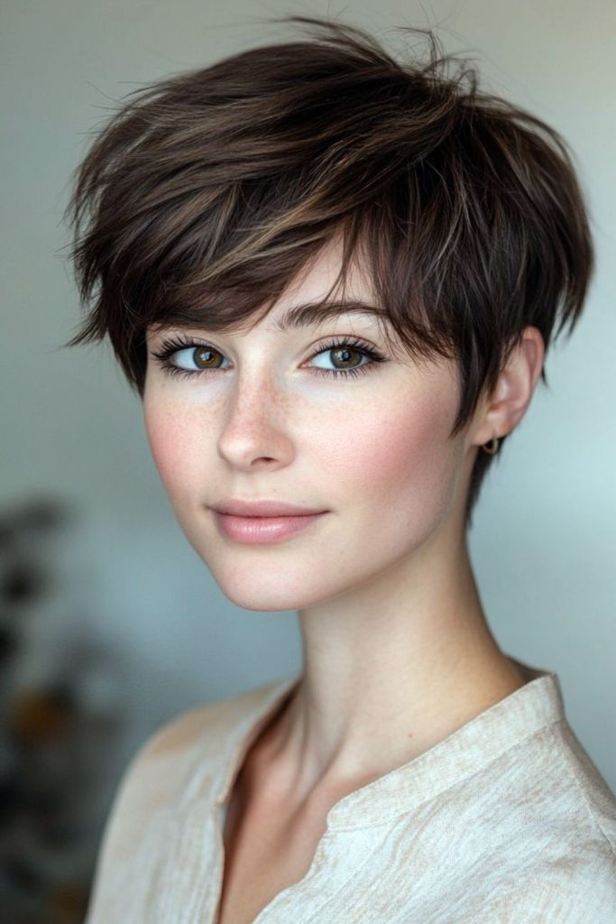 Snipped Siren Slick sharp cropped pixie style