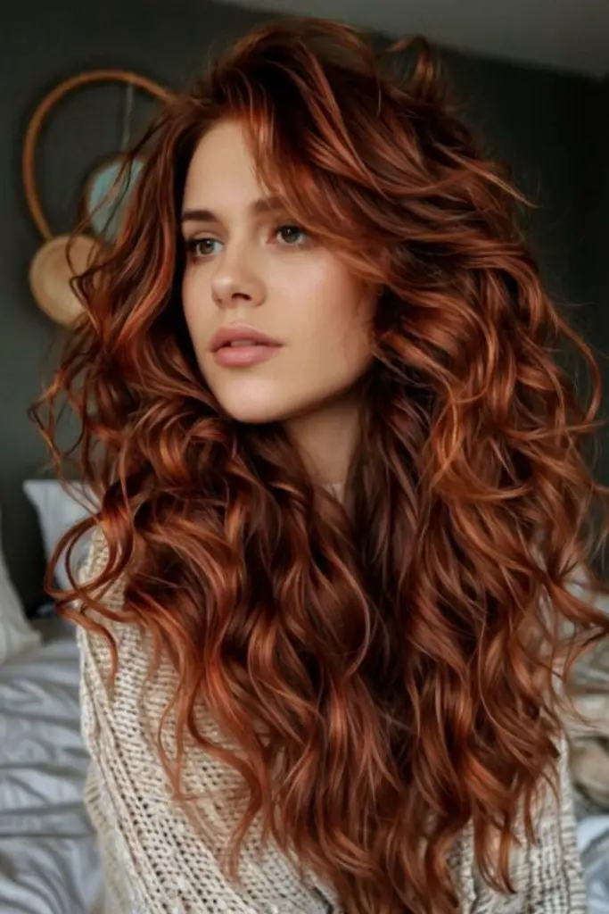  Ombre curls blending sunset into galaxy.