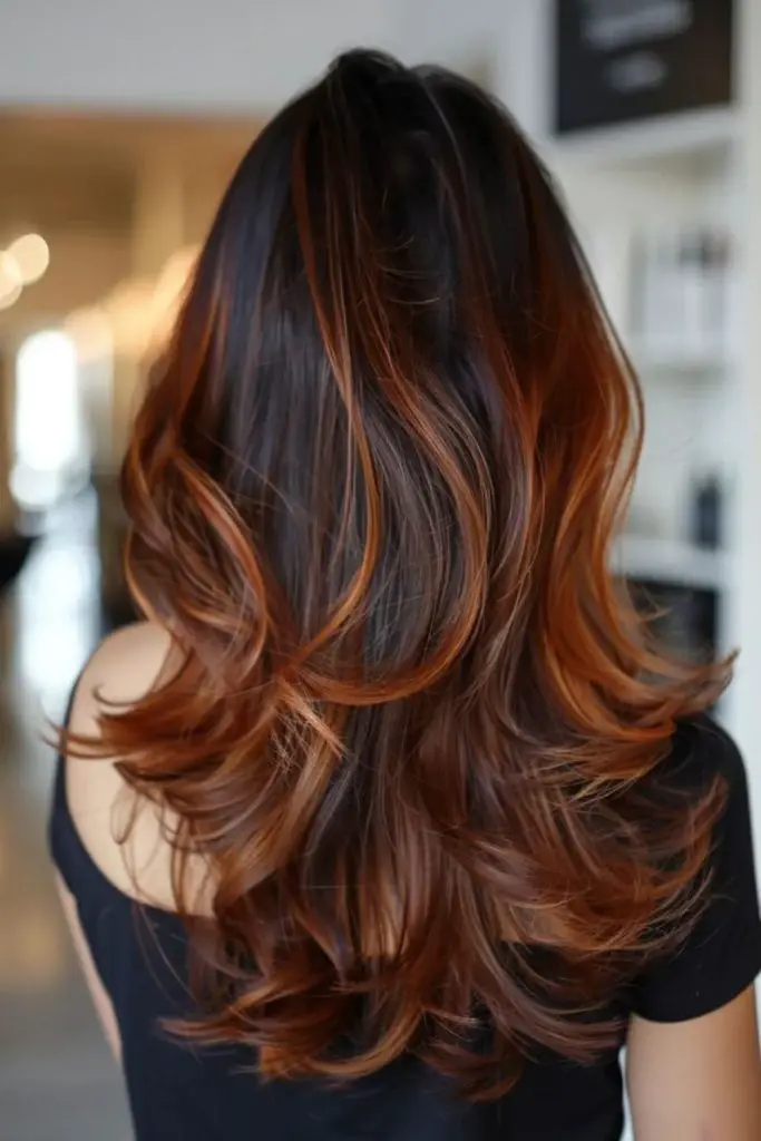 Subtle walnut shade with glowing ends