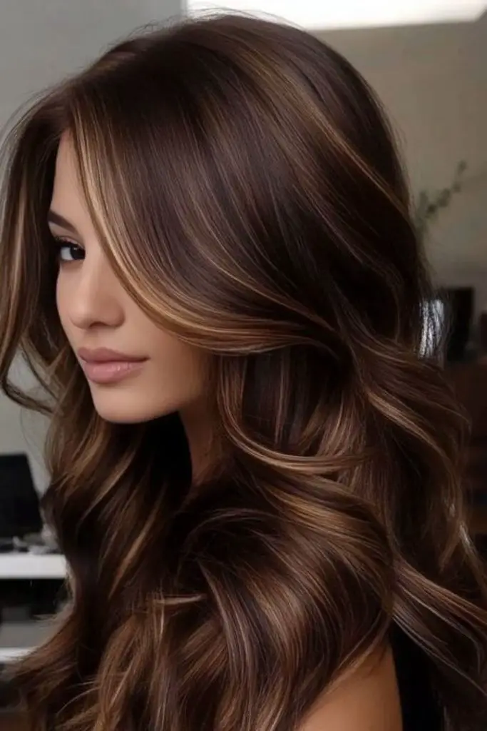 Candlelight caramel fading in soft brown