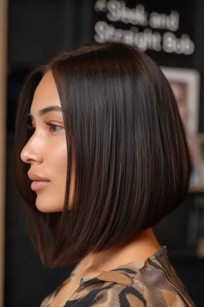 Structured bob with geometric angles

