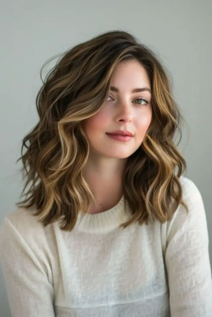 Warm-toned waves flowing with ease.