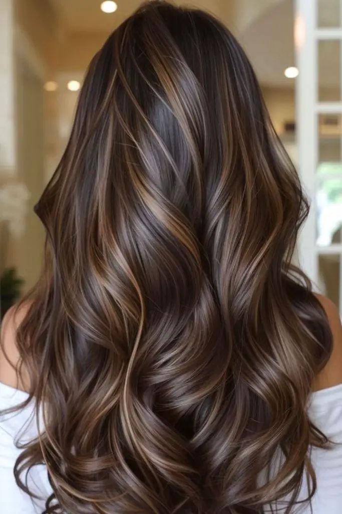 Chilled taupe waves with soft highlights
