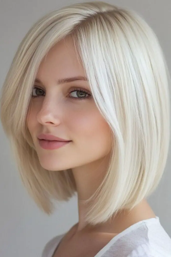 Fluid platinum bob soft reflective finish