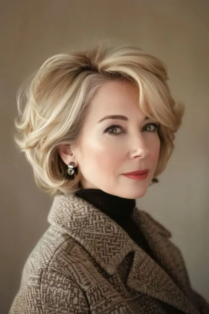 Princess Diana inspired modern haircut