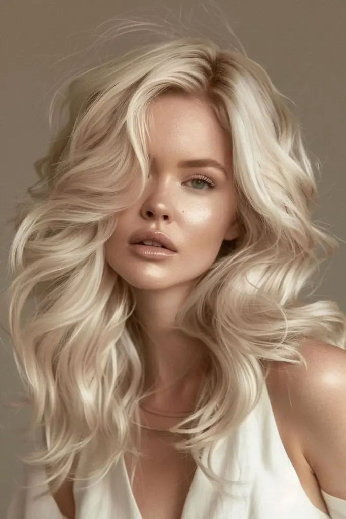Faded vanilla locks with moonlight tones
