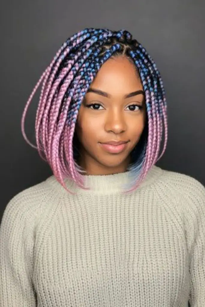 Pastel braids with dreamy candy curls