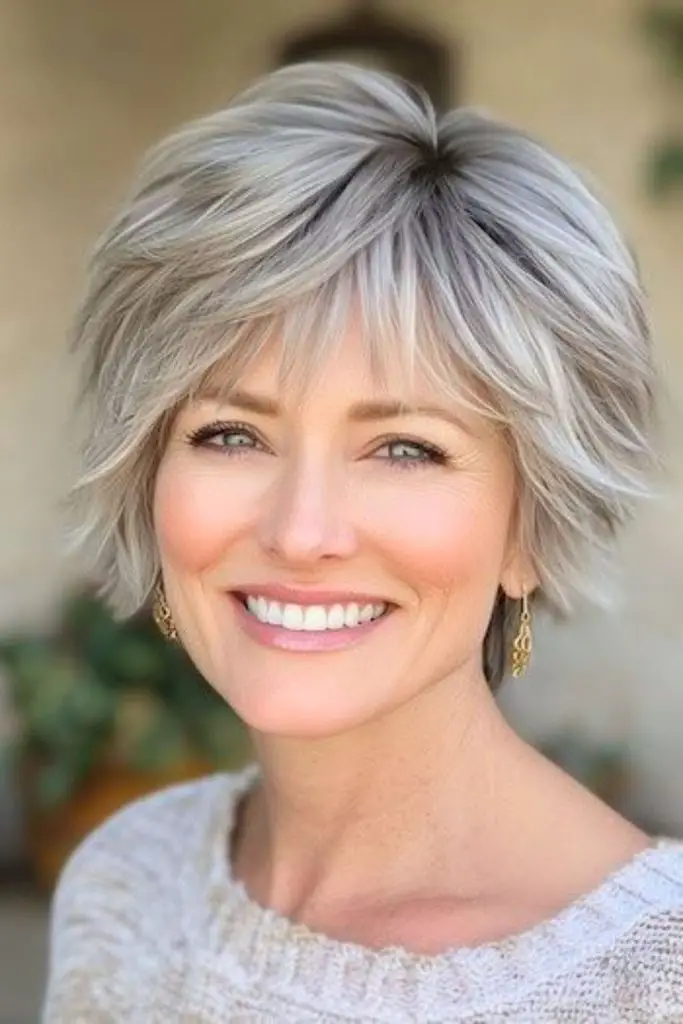 Short pixie shag with texture
