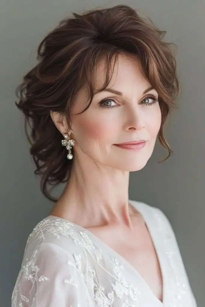 Lifted bouffant hairstyle with royal flair