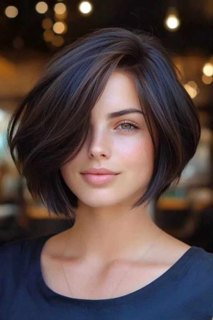 Vintage-inspired curved under bob.