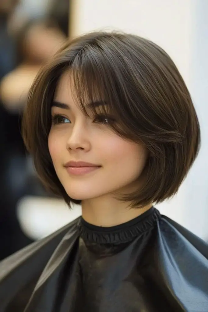 Balanced bob with volume and shape.