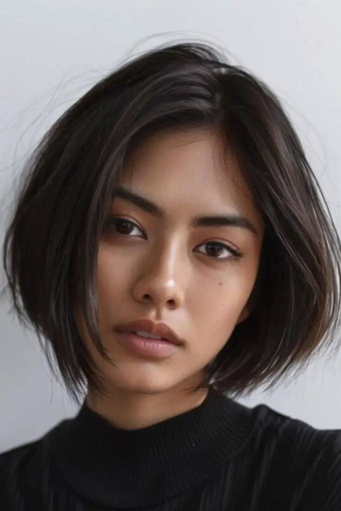 Angular jaw bob with dramatic swoop.