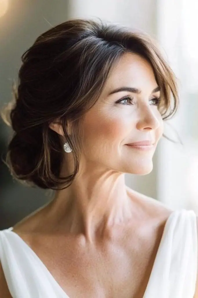 Cropped hair with lifted textured crown