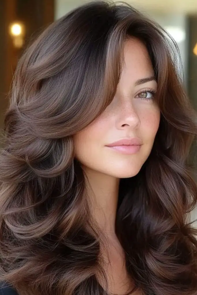 Silky butterfly haircut with smooth finish