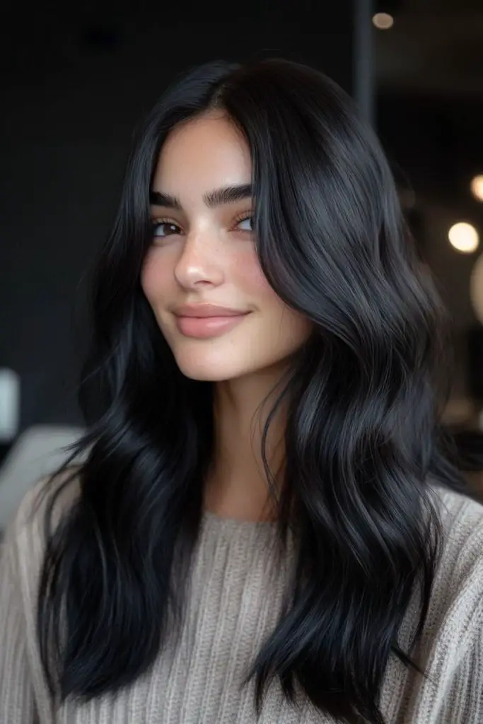 Bittersweet gleam wave black hair