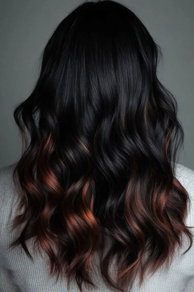 Bronze scorch ripple caramel black