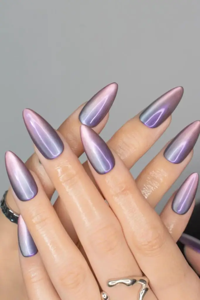 Chromatic mirage flair futuristic nail trend