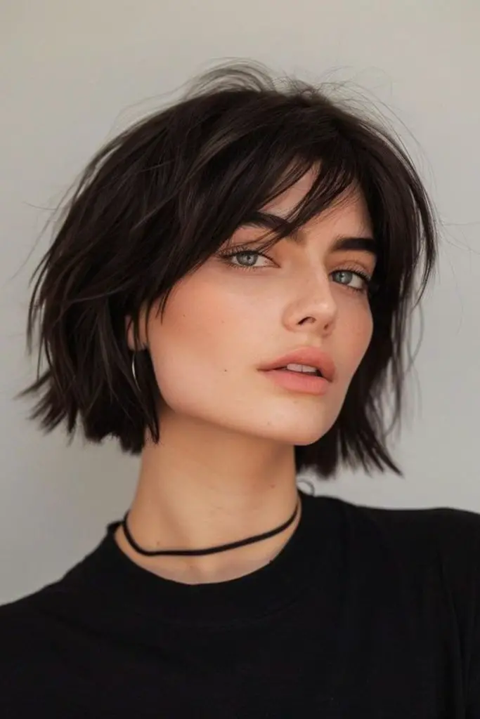 Cropped fringe bob for modern sass