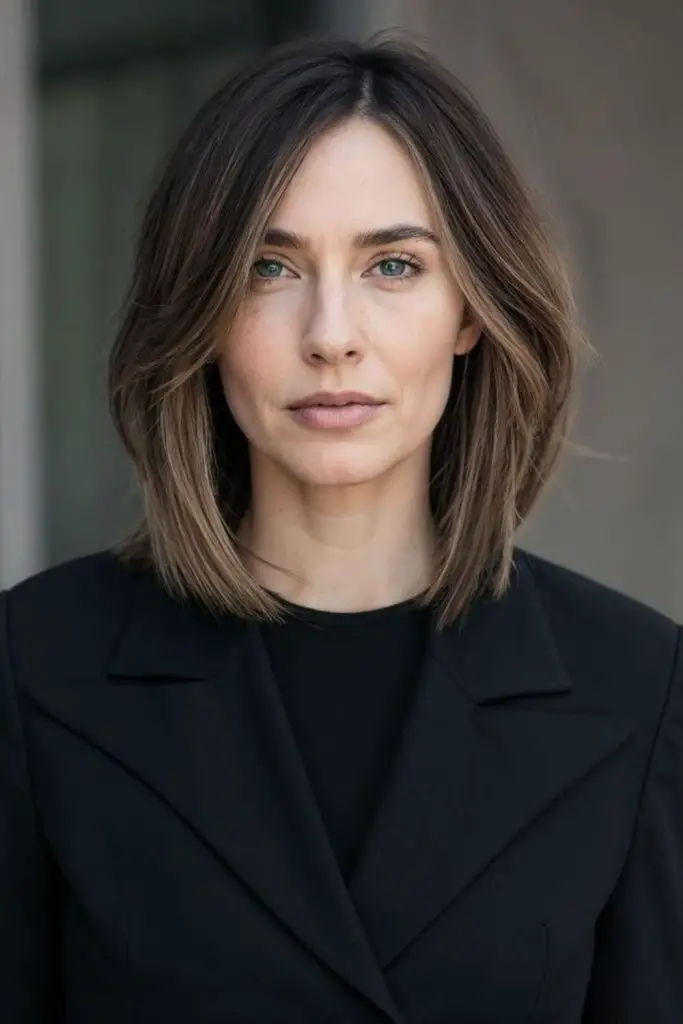 Mid length cut with crown lift