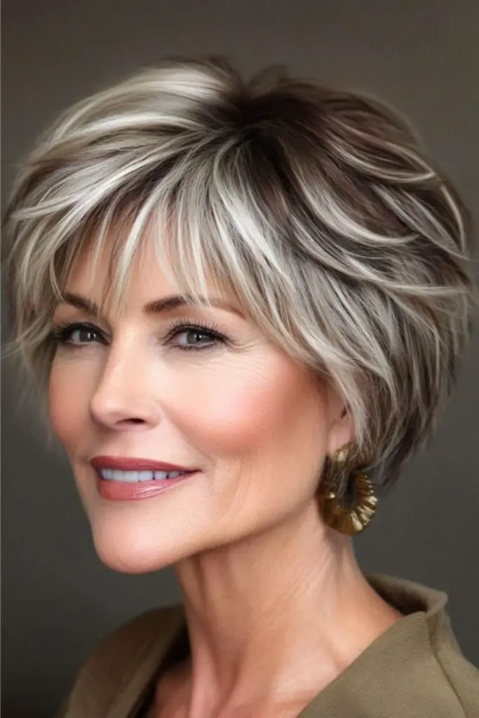 Textured shag with subtle evening allure.