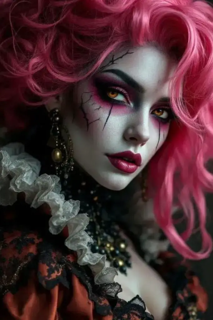 Fairy Punk Sorceress pink winged look