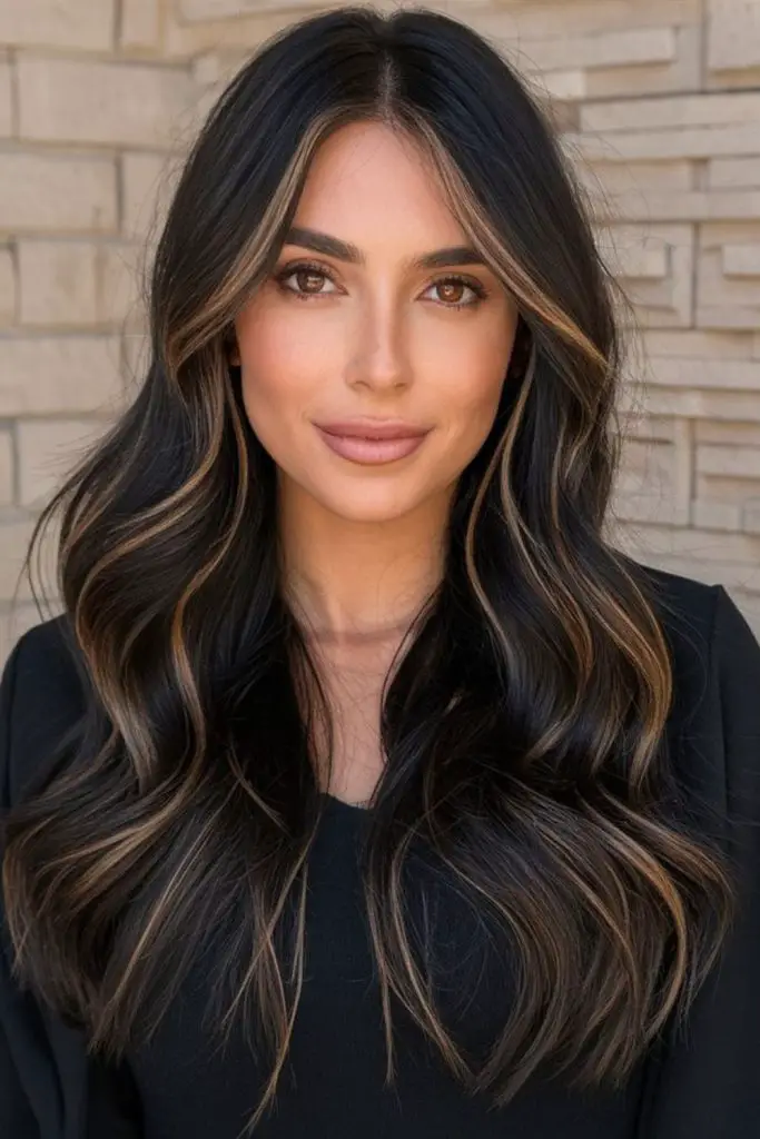 Golden caramel breeze on dark