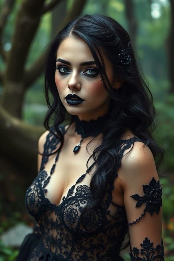 Gothic siren depths with obsidian waves